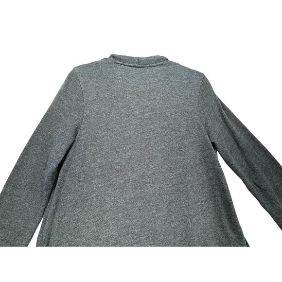 Pure Jill Womens Open Front Cardigan Sweater Size S Charcoal Gray Pockets - Picture 10 of 10